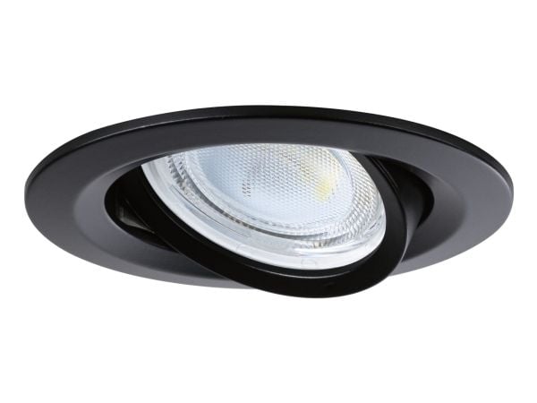 Paulmann Nova Coin, Nedtryckbar spotlight, 3 lampor, LED, 505 LM, 230 V, Svart