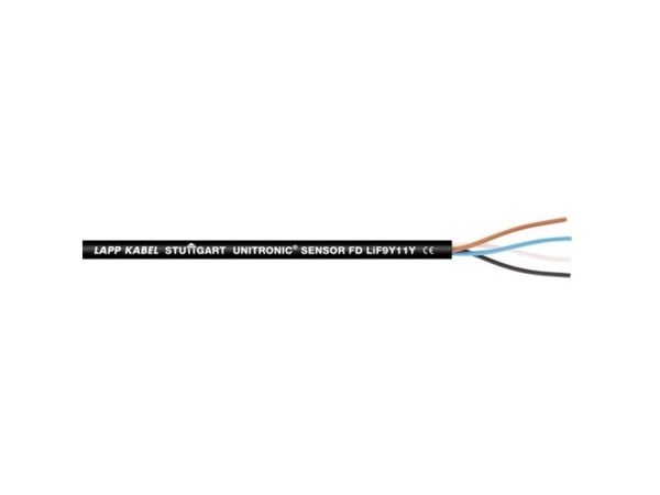 Lapp UNITRONIC SENSOR FD Lif9Y11Y, 500 m, Svart, Polypropylen, Polyuretan (PUR), 300 V, -40 - 80 ° C