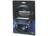 Manhattan 177481, Kabel, 20 - 20000 hz, Musik, 57 g, Hörlurar, Svart