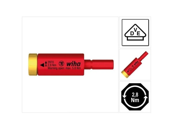Wiha 2970, 2,8 Nm, 10%, 1 stykker, 59 mm, 5,5 mm, 59 g