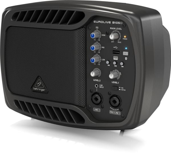 Behringer B105D, Koko alue, Langallinen & langaton, 50 W, musta