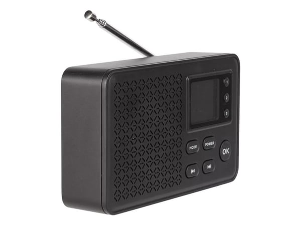 DENVER DAB-57 - Bärbar DAB-radio - 10 Watt - svart