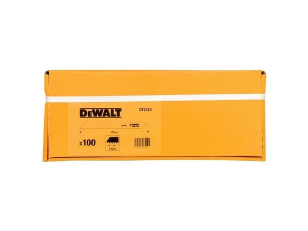 DeWALT DT2320-QZ, Puukkosahanterä, Puu, Kaksoismetalli, Keltainen, 22,8 cm, 100 kpl