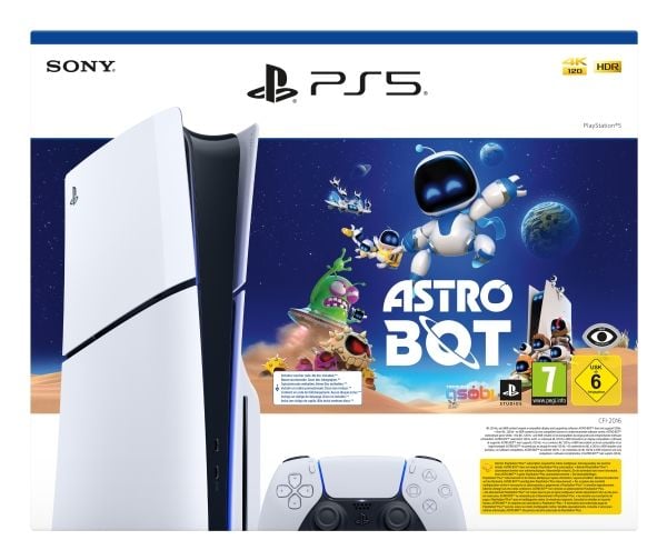 Sony PlayStation 5 Slim Disc - Astro Bot Set 1 TB konsoll hvit