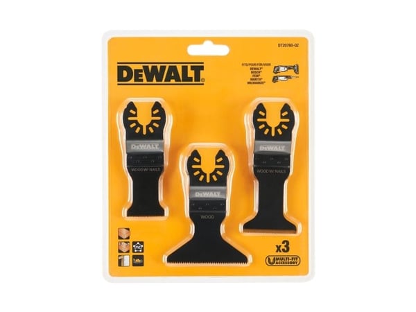 DeWALT DT20760-QZ, Kipsilevy, Muovi, Puu, musta, 3 kpl