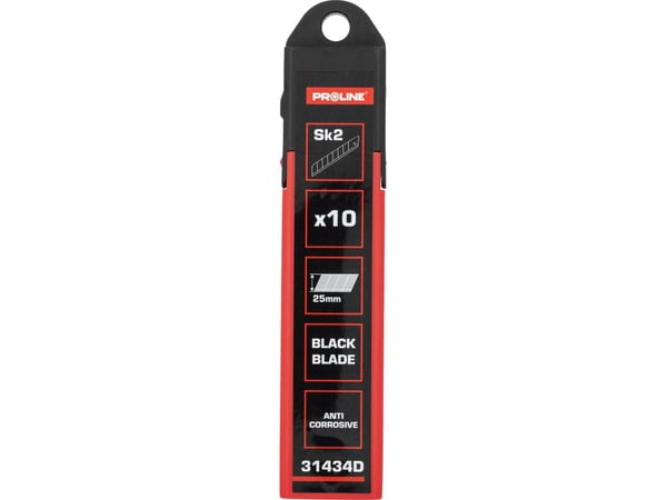 Pro-Line utskiftbart blad 25*0,7 mm SK2, 10 stk. sort kort
