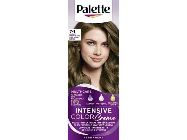 Schwarzkopf Palette Intensiv Color Creme Coloring Creme nr. 7-1 Cool Medium Blond 1pakk