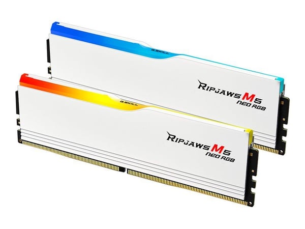 G.Skill Ripjaws M5 Neo RGB - DDR5 - sats - 64 GB: 2 x 32 GB - DIMM 288-pin - 3000 MT/s / PC5-48000 - CL36 - 1.35 V - ej buffrad - on-die ECC - matt...