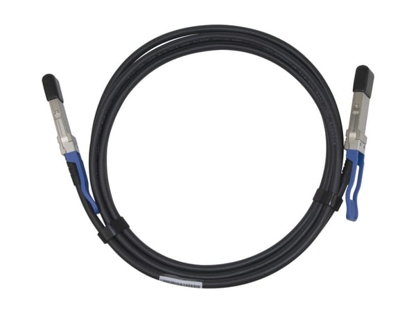 DELTACO - 100GBase-CU direkte tilkoblingskabel - QSFP28 til QSFP28 - 3 m - toakset - passiv - svart