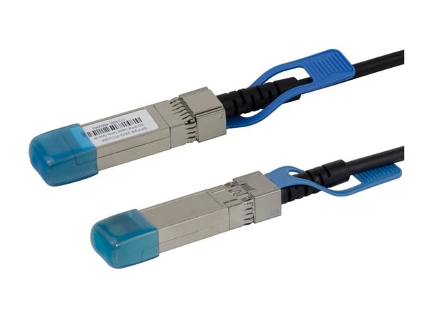 DELTACO - 25GBase-CU direkte tilkoblingskabel - SFP28 til SFP28 - 3 m - toakset - passiv - svart DELTACO - 25GBase-CU direkte tilkoblingskabel - SFP28 til SFP28 - 3 m - toakset - passiv - svart