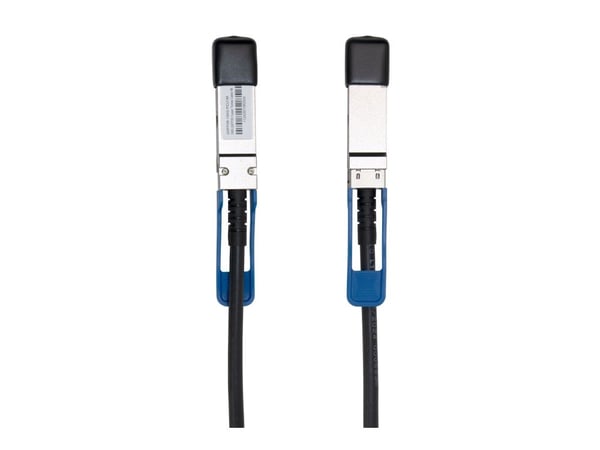 DELTACO - 100GBase-CU direkte tilkoblingskabel - QSFP28 til QSFP28 - 1 m - toakset - passiv - svart
