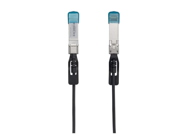DELTACO - 10GBase-CU direkte tilkoblingskabel - SFP+ til SFP+ - 2 m - toakset - passiv - svart