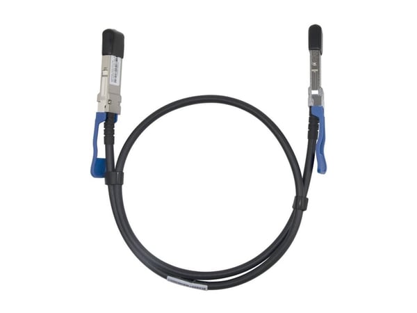 DELTACO - 100GBase-CU direkte tilkoblingskabel - QSFP28 til QSFP28 - 1 m - toakset - passiv - svart