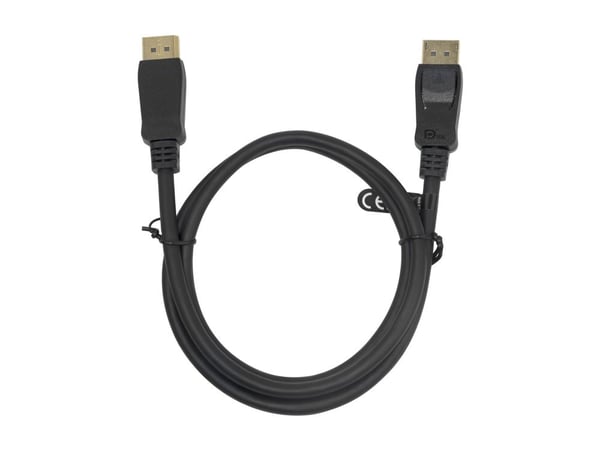 Deltaco DisplayPort DP1.4 Flex cable, 1M, black, 1 m, DisplayPort, DisplayPort, Uros, Uros, 7680 x 4320 pikseliä
