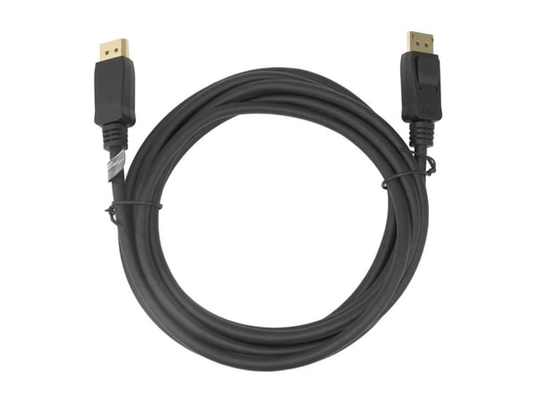 DELTACO - DisplayPort-kabel - DisplayPort (hann) til DisplayPort (hann) - DisplayPort 1.4 - 3 m - 8 K 30 Hz (7680 x 4320) støtte, fleksibel - svart