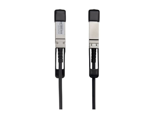 DELTACO - 40GBase-CU direkte tilkoblingskabel - QSFP+ til QSFP+ - 2 m - toakset - passiv - svart