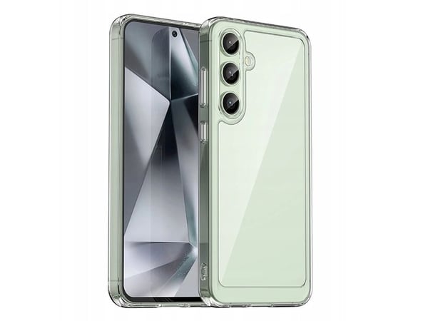 Outer Space Case silikondeksel med gelramme til Samsung Galaxy S24 FE - gjennomsiktig