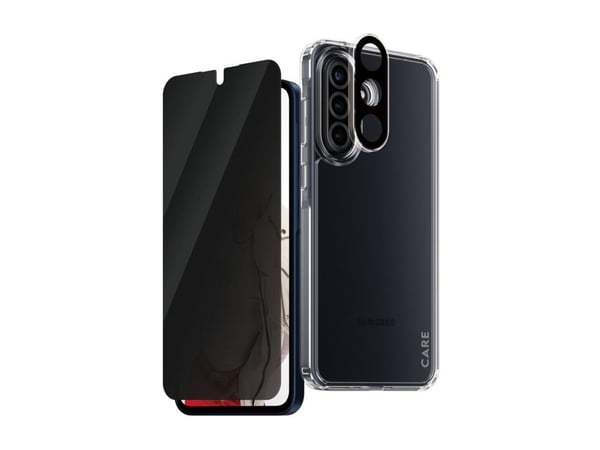 CARE by PanzerGlass Urban Combat - 3-i-1 personvernsbeskyttelsespakke - baksidedeksel for mobiltelefon - 100 % resirkulert termoplastisk polyuretan...