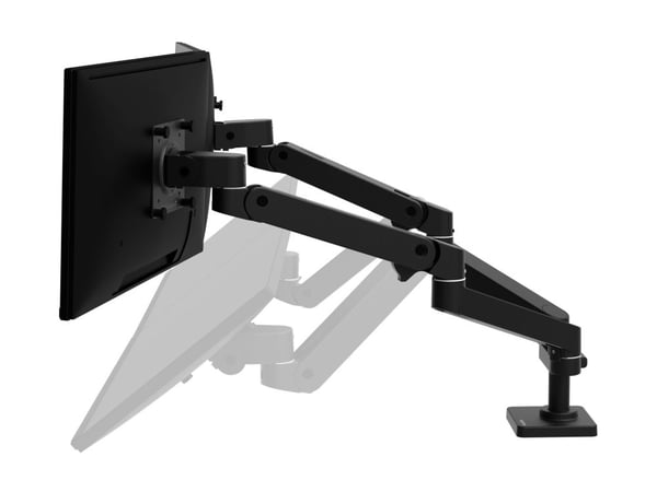 Ergotron LX Pro - Monteringssett (dobbeltarm) - modulær - for 2 LCD-skjermer - side-by-side - aluminium - svart - skjermstørrelse: inntil 27" - skr...