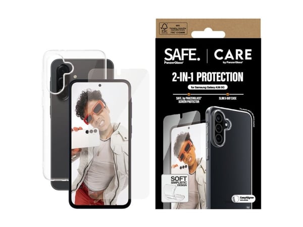 CARE by PanzerGlass X-Ray - 2-i-1-pakke - baksidedeksel for mobiltelefon - termoplast-polyuretan (TPU), polyethlen-tereftalat (PET), 60% resirkuler...