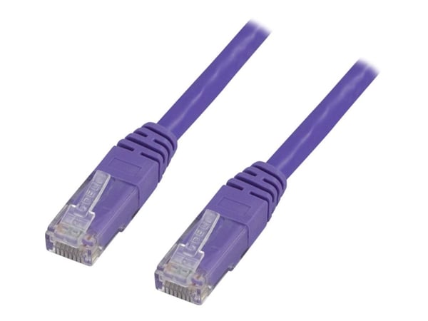 DELTACO TP-611P - Koblingskabel - RJ-45 (hann) til RJ-45 (hann) - 1.5 m - UTP - CAT 6 - formstøpt - purpur