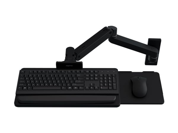 Ergotron LX Pro - Tastatur/musearm-monteringsbakke - justerbar - veggmonterbar - svart