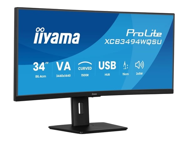 iiyama ProLite XCB3494WQSU-B1 kaareva näyttö 86,7cm (34 tuumaa)