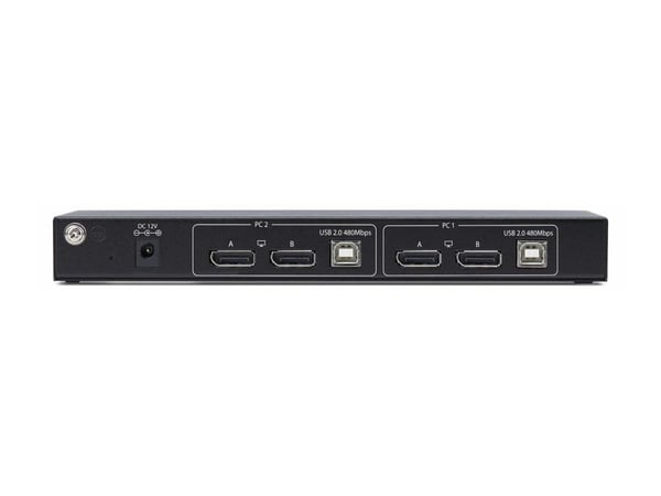 StarTech.com P2ADD121D-KVM-SWITCH, 3840 x 2160 pikseliä, 4K Ultra HD, 36 W, musta