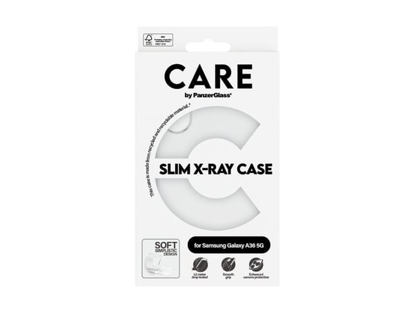 CARE by PanzerGlass X-Ray - Baksidedeksel for mobiltelefon - myk basis - resirkulert plast - gjennomsiktig - for Samsung Galaxy A36
