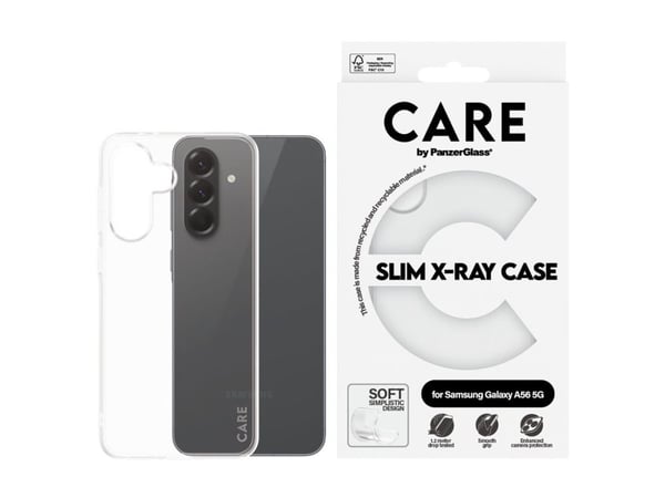 CARE by PanzerGlass X-Ray - Baksidedeksel for mobiltelefon - myk basis - resirkulert plast - gjennomsiktig - for Samsung Galaxy A56