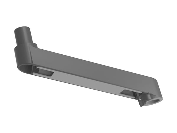 Ergotron LX Pro - Monteringskomponent (9"-forlengelsesarm) - aluminium - mørk grå - monitorarm, kan monteres på tastaturbrett