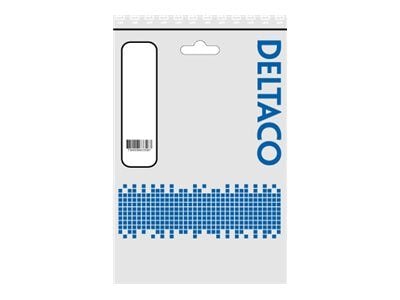 DELTACO STP-603SAU - Koppeledning - RJ-45 (hann) til RJ-45 (hann) - 30 cm - U/FTP - CAT 6a - halogenfri, formet - svart