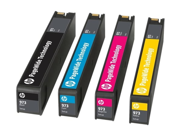 HP 973X - Høy ytelse - gul - original - PageWide - blekkpatron - for PageWide Managed P55250; PageWide Pro 452, 477, 552, 577, MFP 477