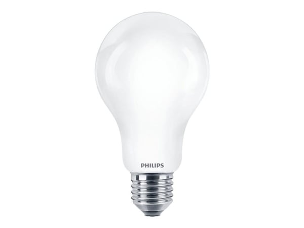 Philips - LED-glödlampa med filament - form: A67 - glaserad finish - E27 - 17.5 W (motsvarande 150 W) - klass D - svalt vitt ljus - 4000 K