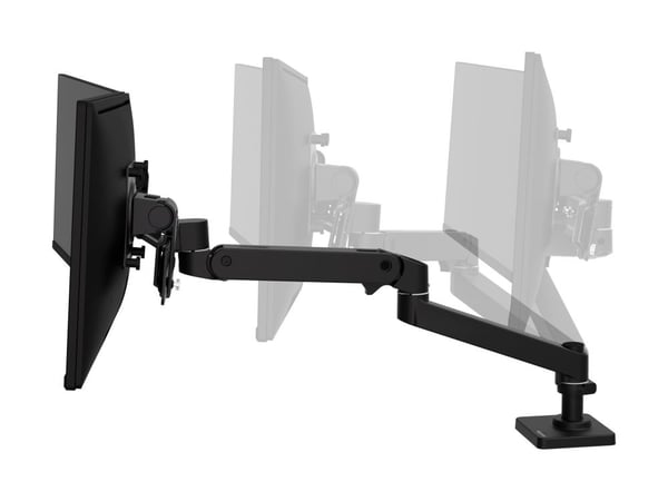 Ergotron LX Pro - Monteringssett (dobbel direktearm, 2 svingtapper, 2-dels skrivebordslampe, tilbehørsfastvare, sokkel, dobbeltdisplaybue, utvidels...