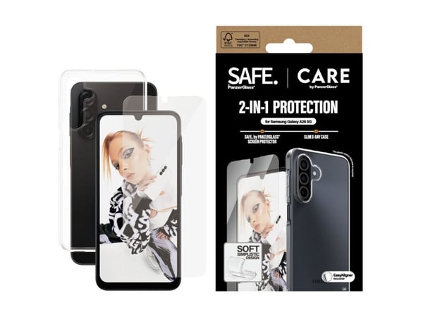 CARE by PanzerGlass X-Ray - 2-i-1-pakke - baksidedeksel for mobiltelefon - termoplast-polyuretan (TPU), polyethlen-tereftalat (PET), 60% resirkuler...