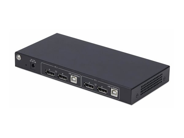 StarTech.com P2ADD121D-KVM-SWITCH, 3840 x 2160 pikseliä, 4K Ultra HD, 36 W, musta