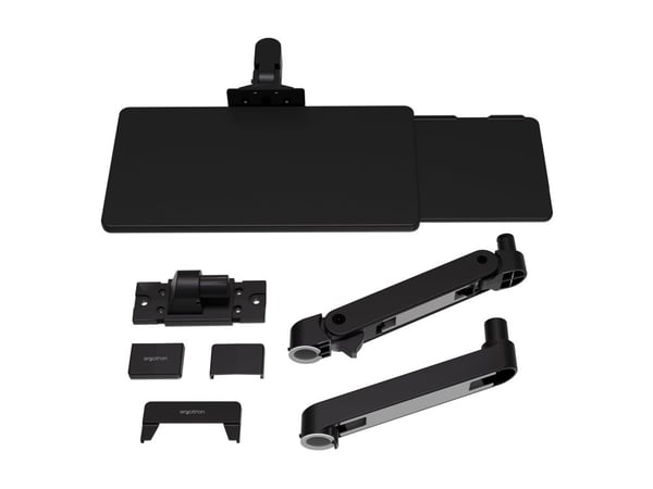 Ergotron LX Pro - Tastatur/musearm-monteringsbakke - justerbar - veggmonterbar - svart