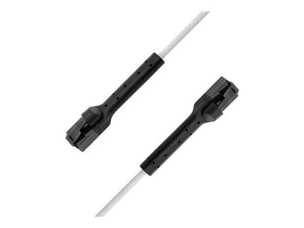 DELTACO Flex-Boot - Koblingskabel - RJ-45 (hann) til RJ-45 (hann) - 3 m - UTP - CAT 6a - halogenfri, uten hindringer, flertrådet - hvit