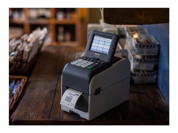 Brother TD-2350DSA203 - Etikett-/kvitteringsskriver - S/H - direktetermisk - Rull (6,3 cm) - 203 dpi - inntil 152.4 mm/sek - Wi-Fi(n), Bluetooth 5....