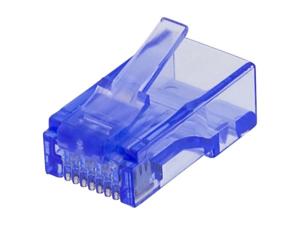 Deltaco MD-116, RJ-45, Sininen, Läpinäkyvä, Cat6, U/UTP (UTP), 20 kpl