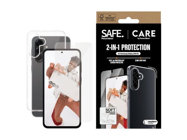 CARE by PanzerGlass X-Ray - 2-i-1-pakke - baksidedeksel for mobiltelefon - termoplast-polyuretan (TPU), polyethlen-tereftalat (PET), 60% resirkuler...