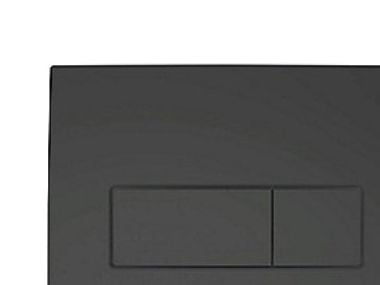 Geberit betj. plade Delta50 - til dobbeltskyl: Sort mat. Front betjening.