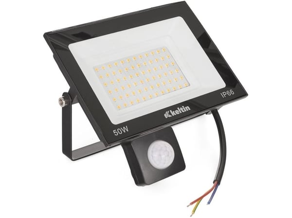 KELTIN LED flomlys 50W med bevegelsessensor, nøytral hvit 4500K (20)