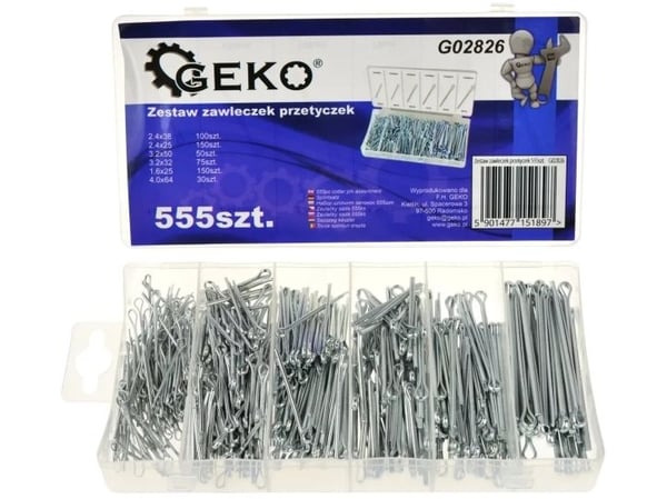Geko sett med splinter 555 stk.