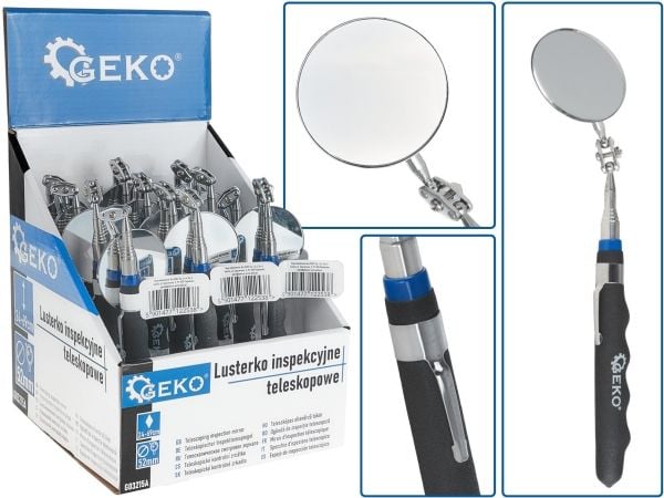 Teleskopisk inspeksjonsspeil 24–69 cm – utstillingskartong (12/48)