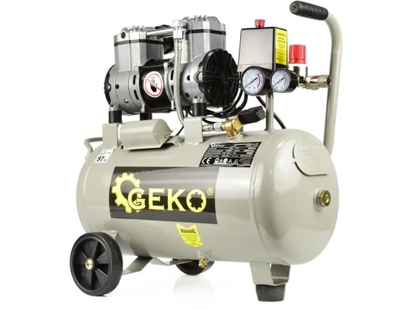 Geko oljefri dobbeltstempelkompressor 24L 980W (1)
