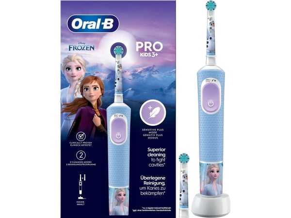 Oral-B Pro Kids pyörivä-pulssiva hammasharja kirkkaan sininen