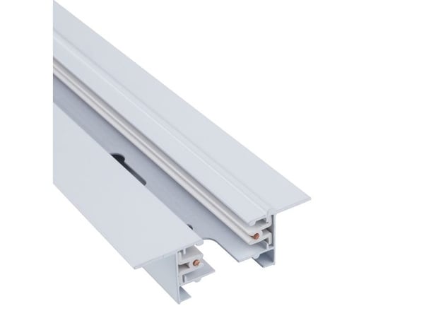 Nowodvorski Hvit skinnesystem Nowodvorski 1-fas skinne PROFIL INNSETT SPOR HVIT 1 METER 9012