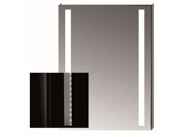 Spejl Clear 600xX810 firkant m/LED lys